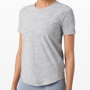 Barely worn Lululemon Long Distance Short Sleeve